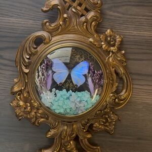 Ornate Gold Butterfly Wall Decor